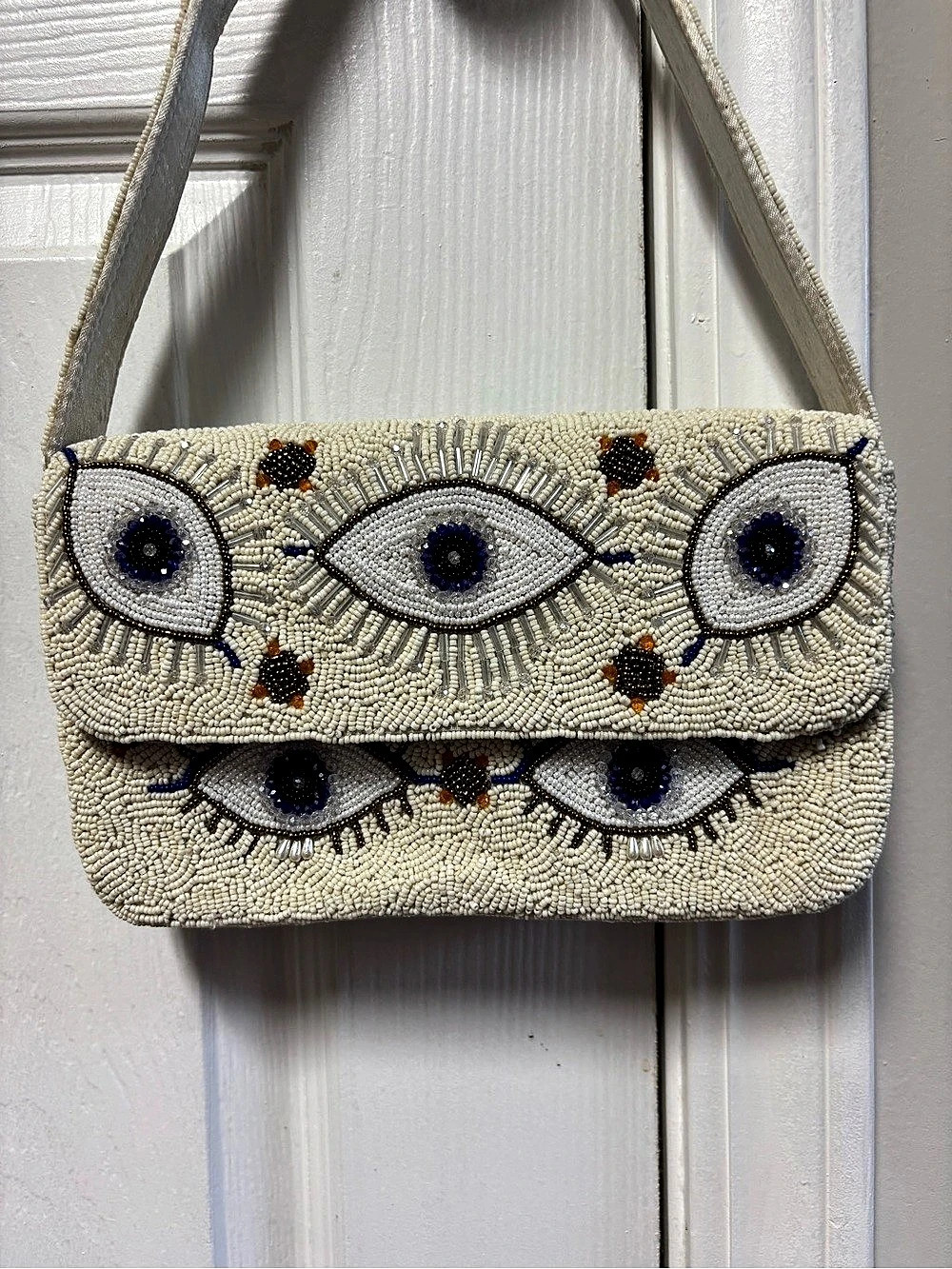 Bohemian style shoulder bag and clutch